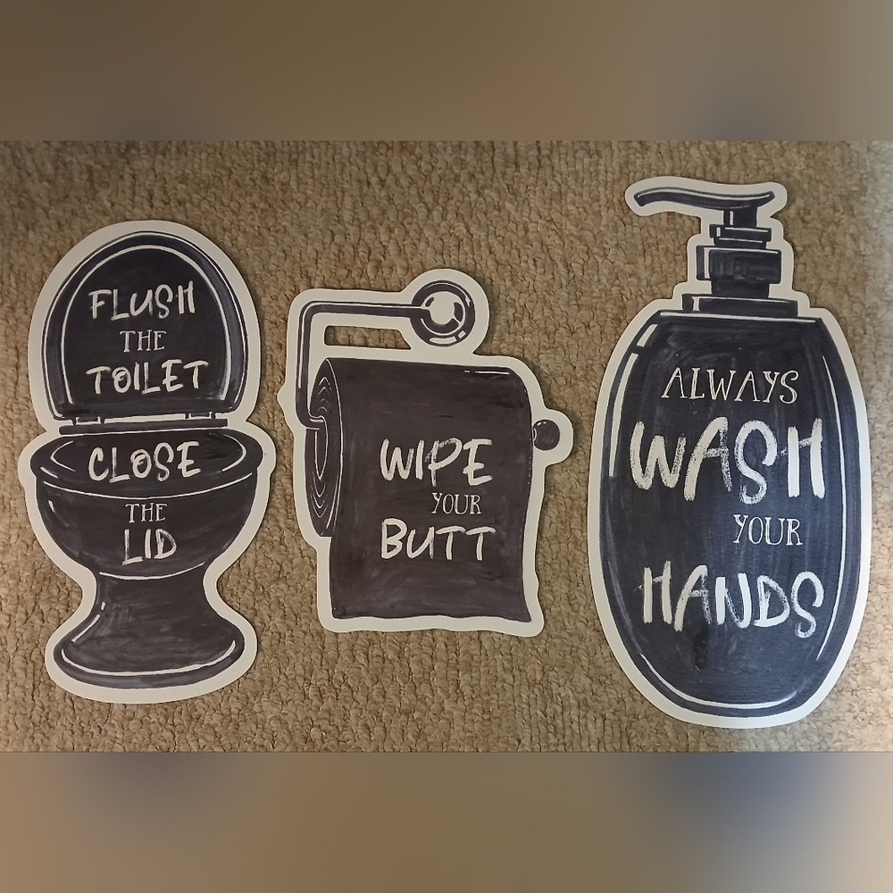 Bathroom Wall Decor Set